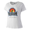Melbourne Sunrise T-shirt Dames-Wit,Veelkleurig