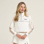 Wilson Kleding Wilson Davenport Woven Popover Sweatshirt Dames - cr&egrave;me, 