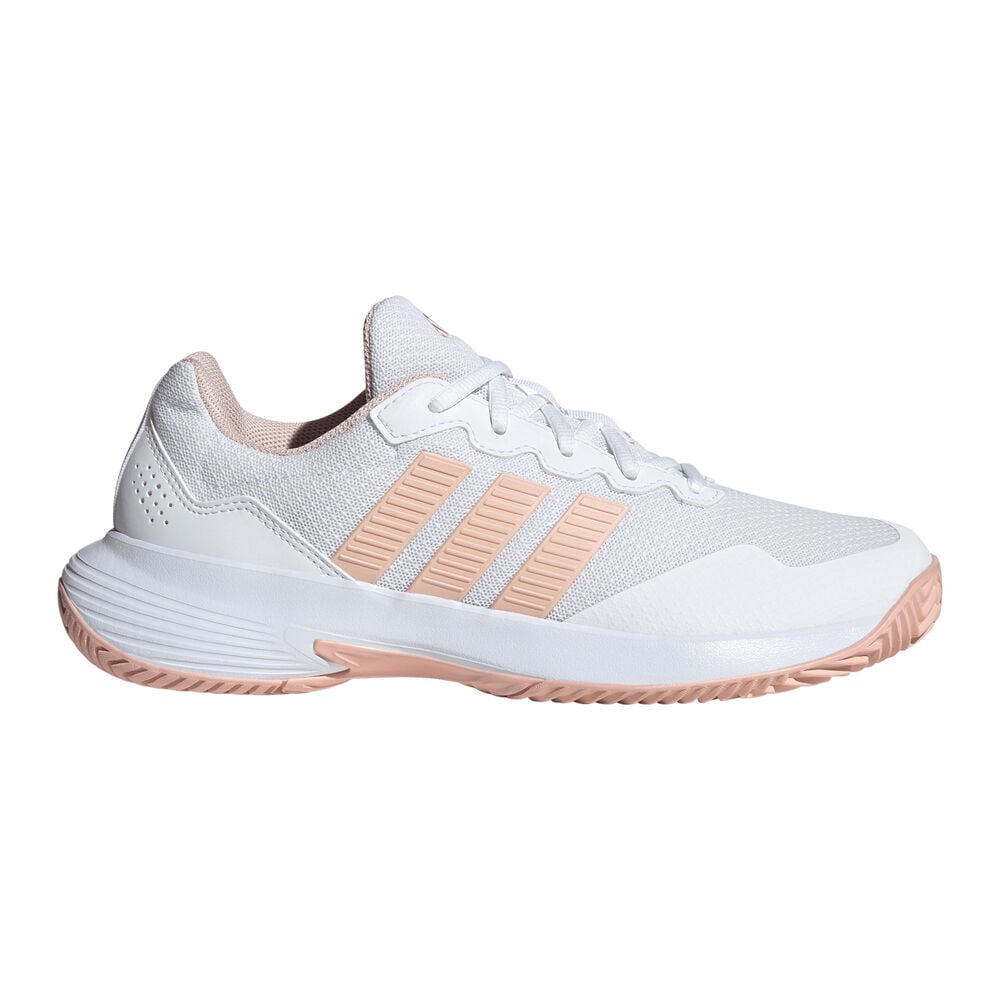 Adidas GameCourt 2 Allcourt schoen Dames-wit, abrikoos
