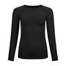 BL Top Crew Neck Performance Light Eco Longsleeve Dames-Zwart