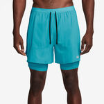 Nike Kleding Nike Stride 2in1 5in Hardloopshorts Heren-Turkoois