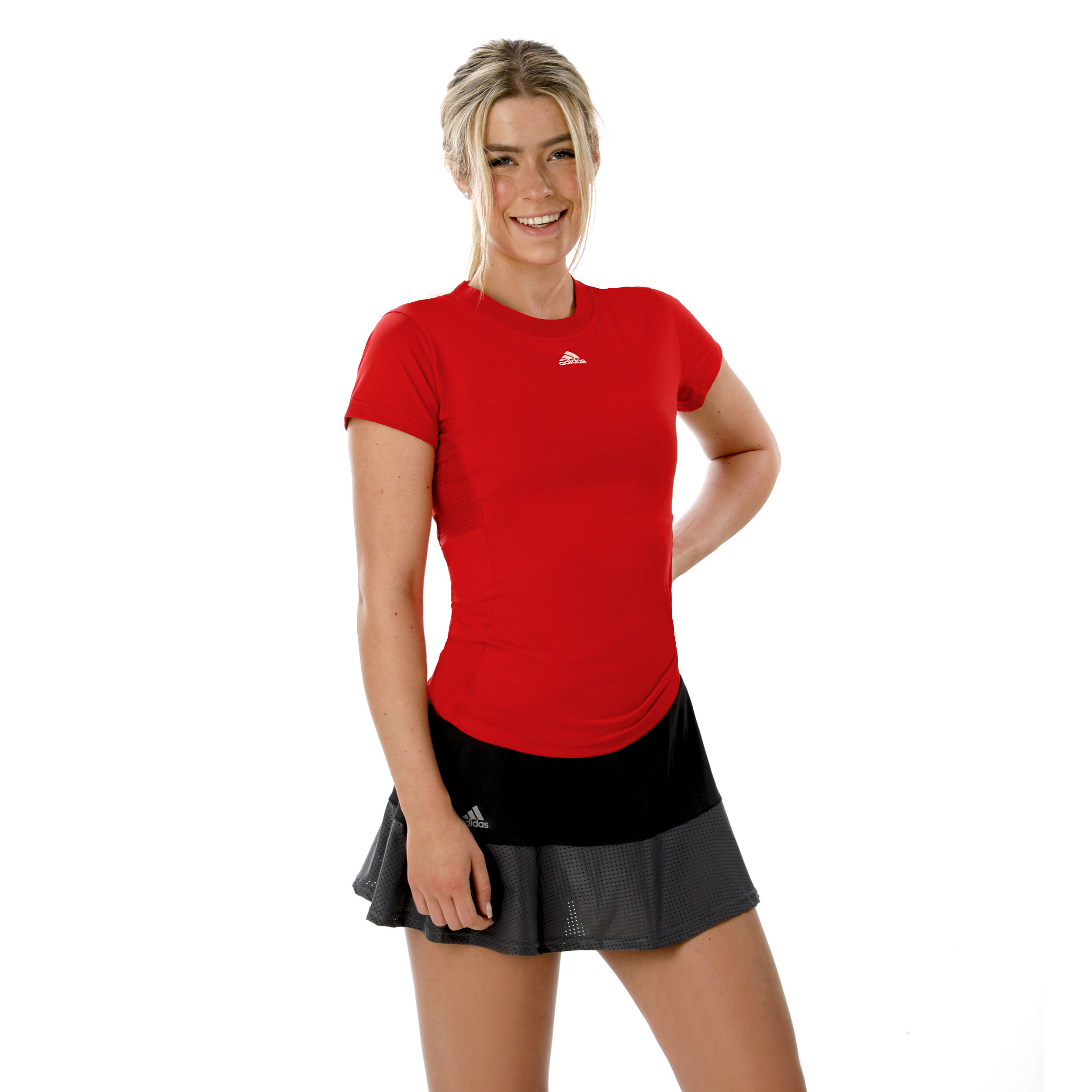 Adidas shirt dames rood deals
