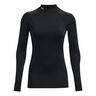 Coldgear Authentics Mockneck Longsleeve Dames-Zwart