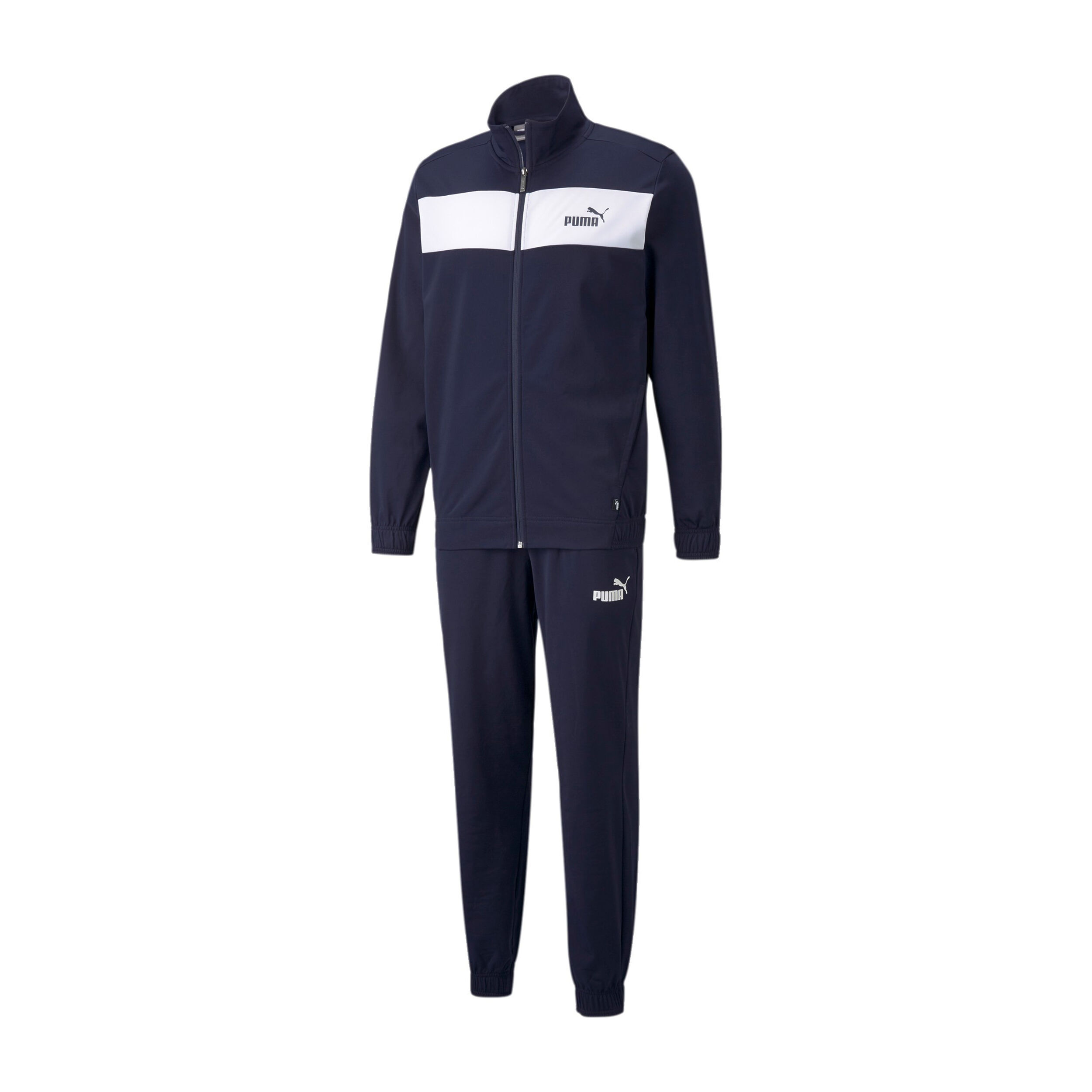 Buy Puma Colorblock Trainingspak Heren Donkerblauw Wit online Tennis Point NL