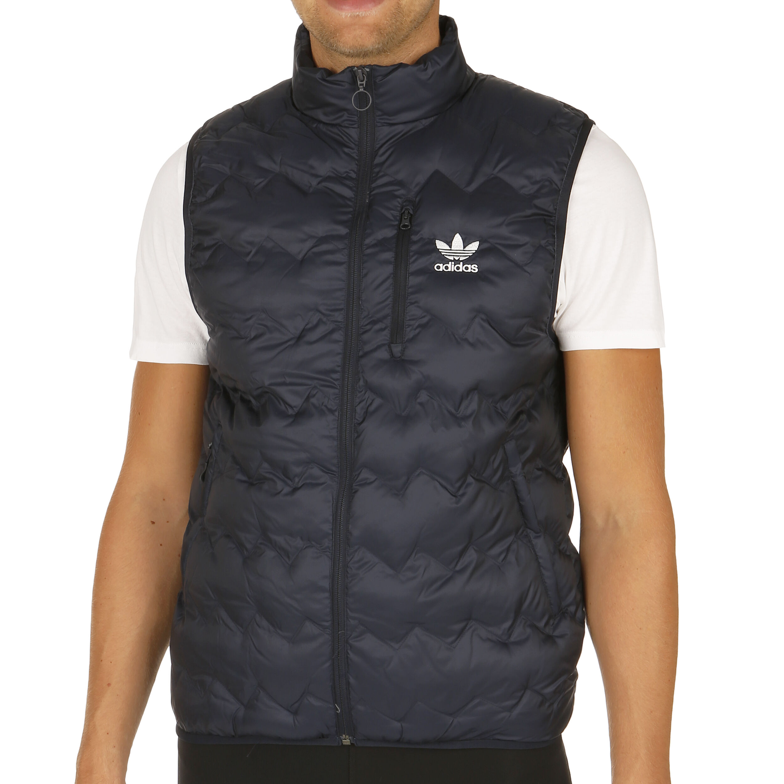 Synth Down Vest Heren Donkerblauw