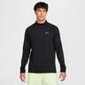 Stride Half-Zip Hardloopshirt Heren - zwart, zilver