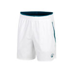 Quiet Please Tenniskleding Quiet Please Create Drop 7in Shorts Heren-Wit,Petrolblauw
