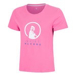 Quiet Please Kleding Quiet Please Trainings T-shirt Dames - pink, wit