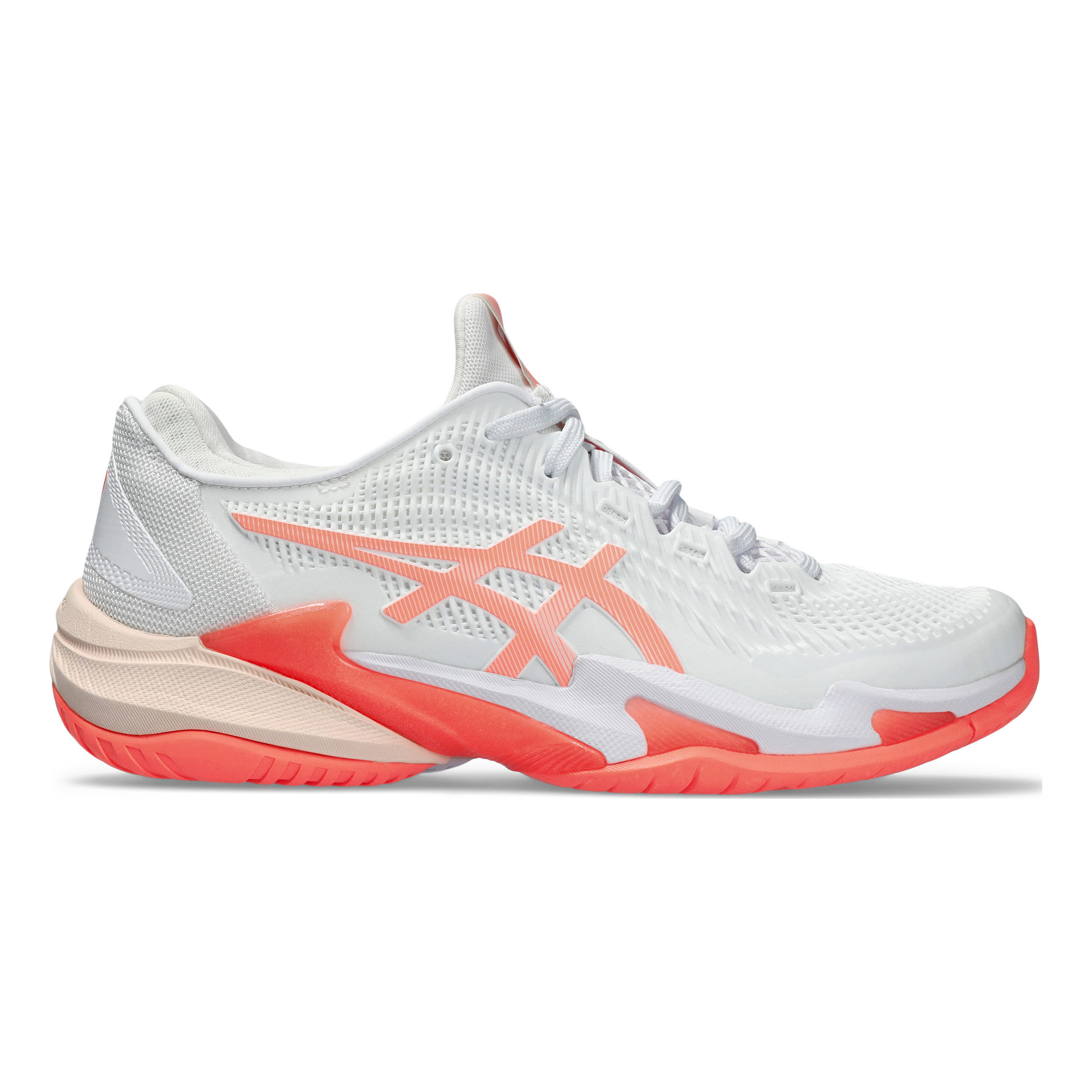Buy ASICS Court FF 3 Allcourt Schoen Dames Wit Koraal online Tennis Point NL