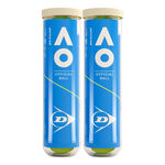 Dunlop Tennisballen Dunlop Australian Open 2x Verpakking 4 Stuks