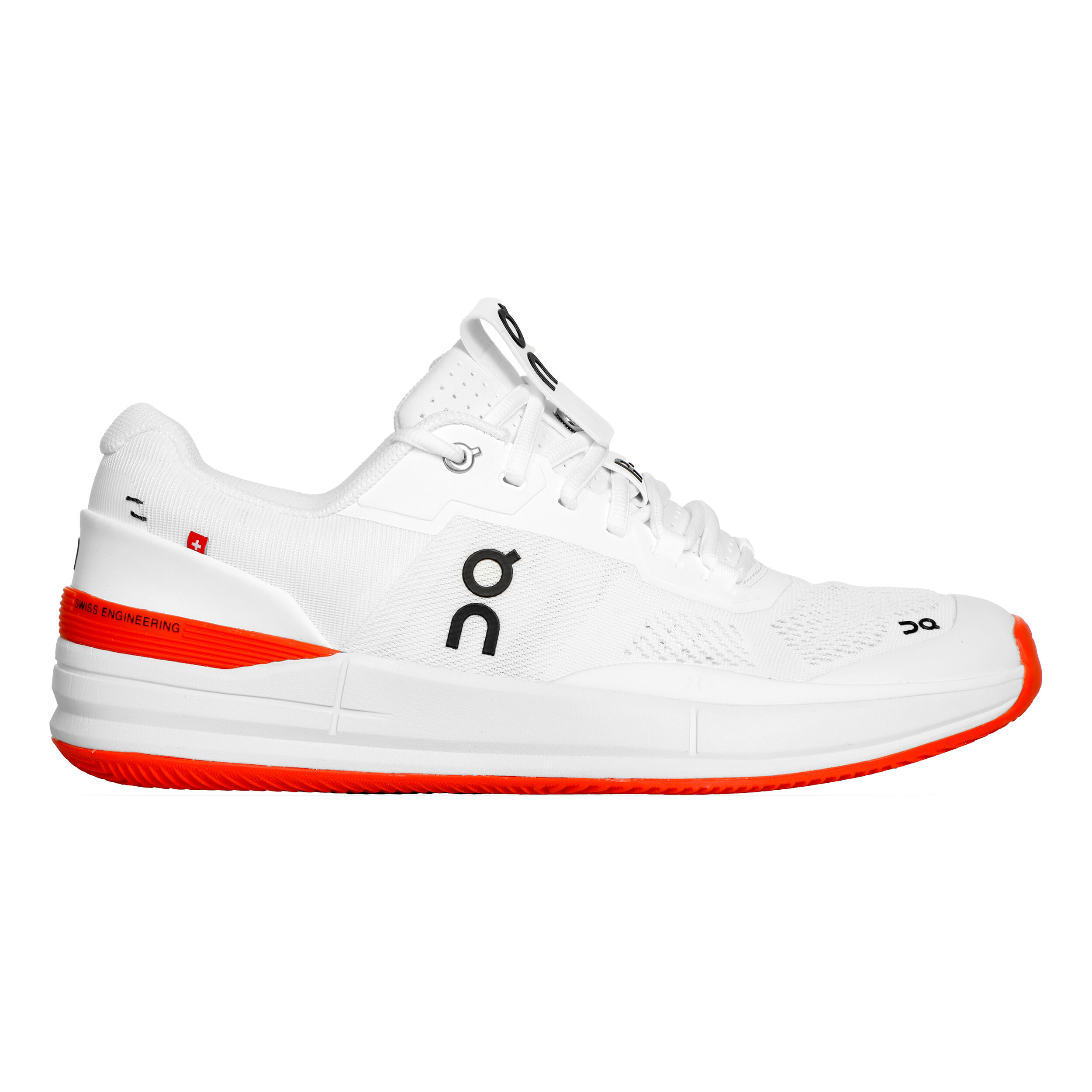 Buy On The Roger Pro Gravelschoen Heren Wit Oranje online Tennis Point NL