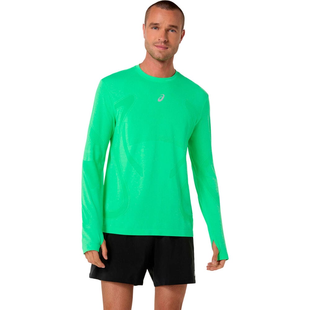 ASICS ROAD SEAMLESS SS Hardloopshirt Heren-groen, groen